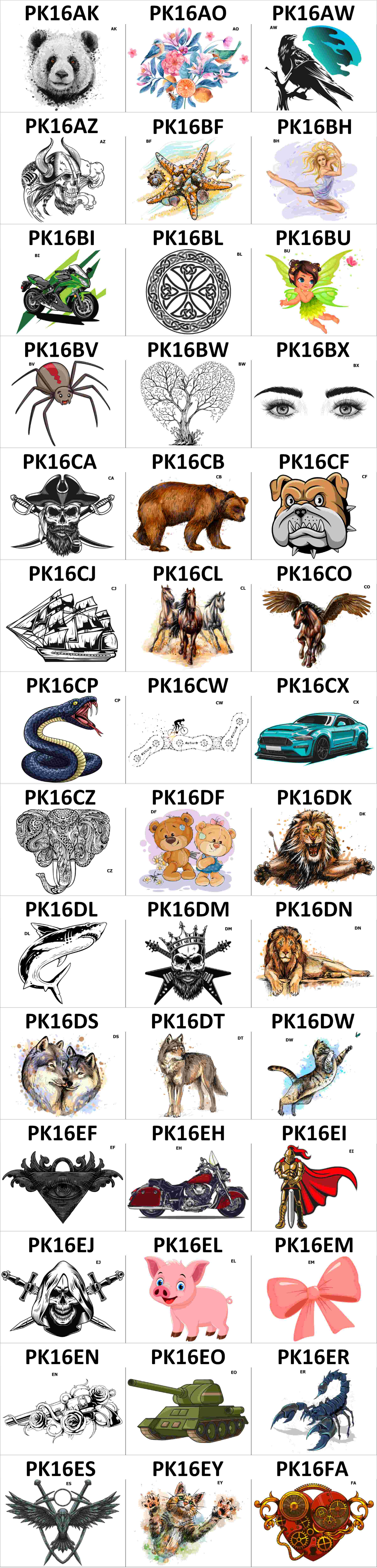 Tatuaze zmywalne na zamowienie